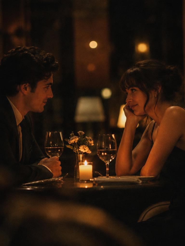 Cinematic first-date drama for restaurants